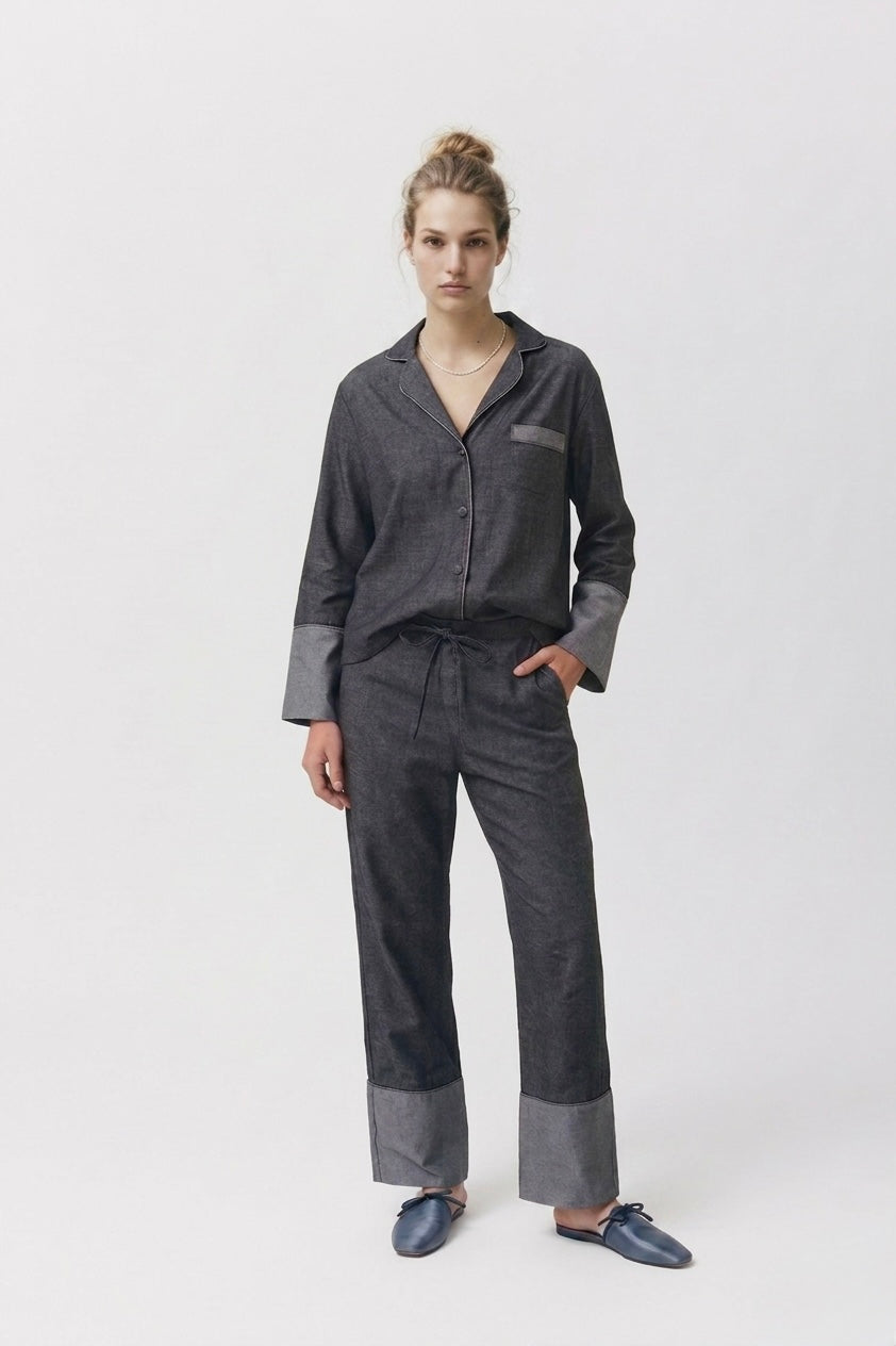 BLACK DENIM SET